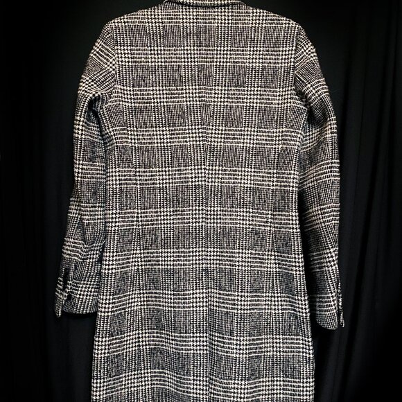 Sandro Paris Prince of Wales Wool Coat - Picture 5 of 7